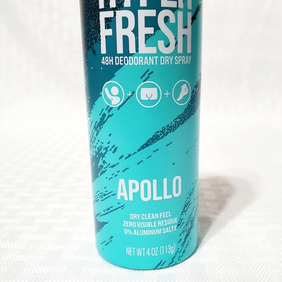 Axe Apollo Hyper Fresh 48 Hour Deodorant Dry Spray New  4 Oz. - Picture 3 of 7